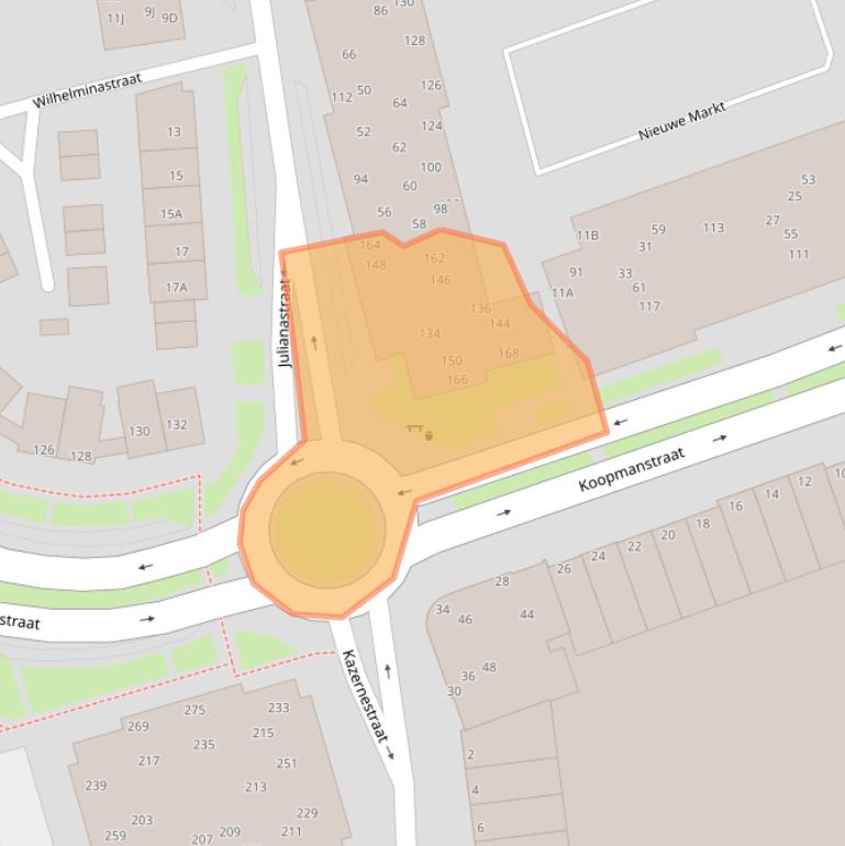 Kaart van postcodegebied 5401HJ.