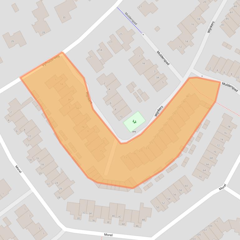 Kaart van postcodegebied 5401LJ.