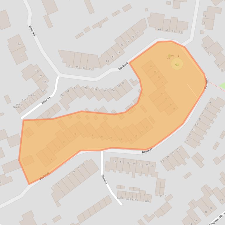 Kaart van postcodegebied 5401LN.