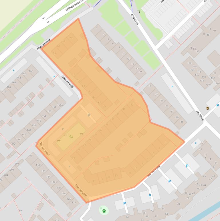 Kaart van postcodegebied 5401NC.