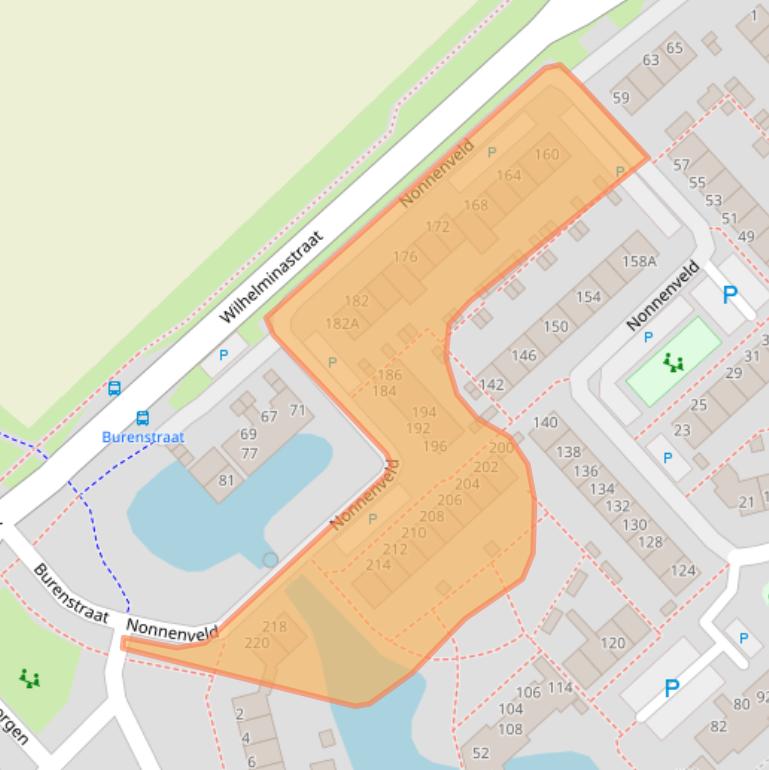 Kaart van postcodegebied 5401NJ.