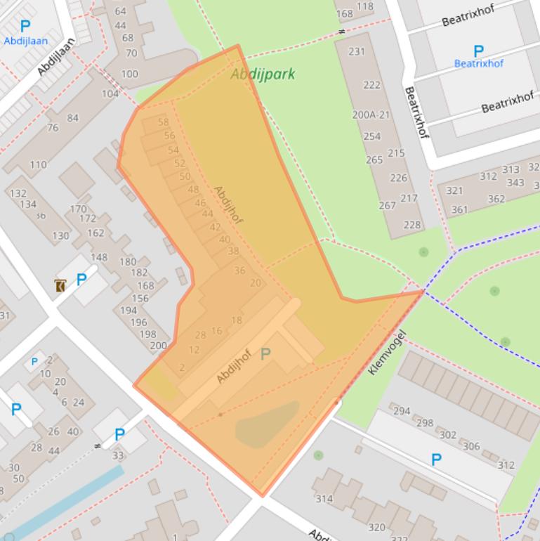 Kaart van postcodegebied 5401NK.