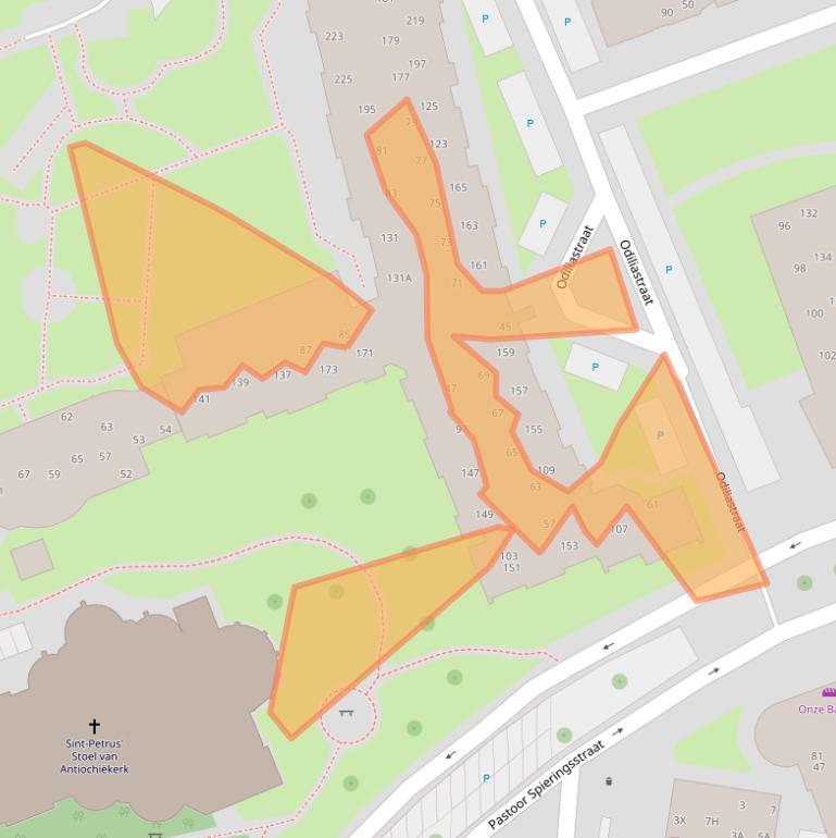 Kaart van postcodegebied 5401XW.