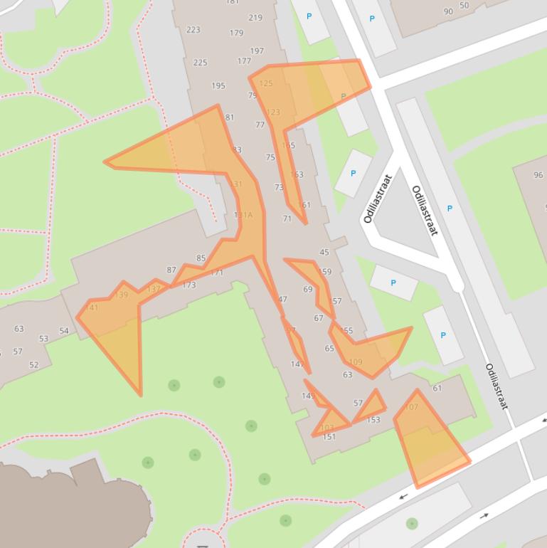 Kaart van postcodegebied 5401XX.