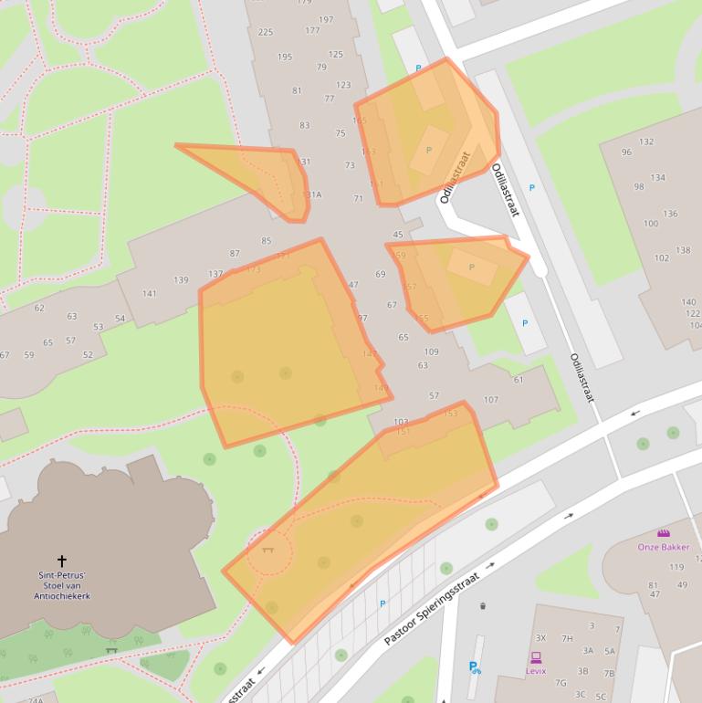 Kaart van postcodegebied 5401XZ.