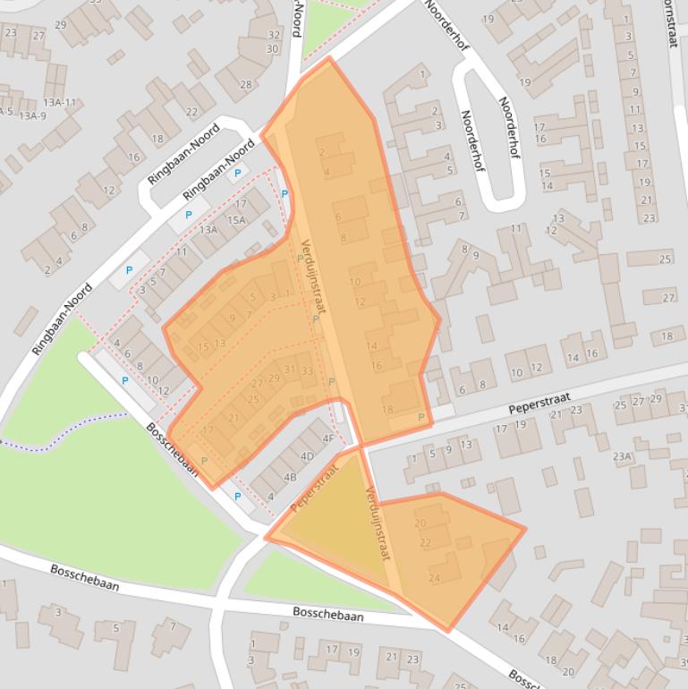 Kaart van postcodegebied 5401ZB.