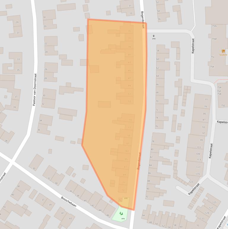 Kaart van postcodegebied 5401ZH.