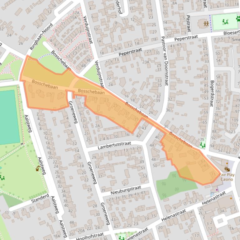 Kaart van postcodegebied 5401ZN.