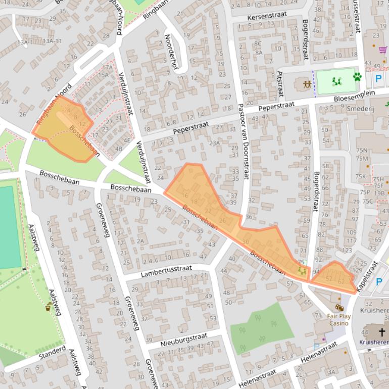Kaart van postcodegebied 5401ZP.