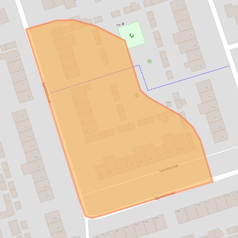Kaart van postcodegebied 5402AN.