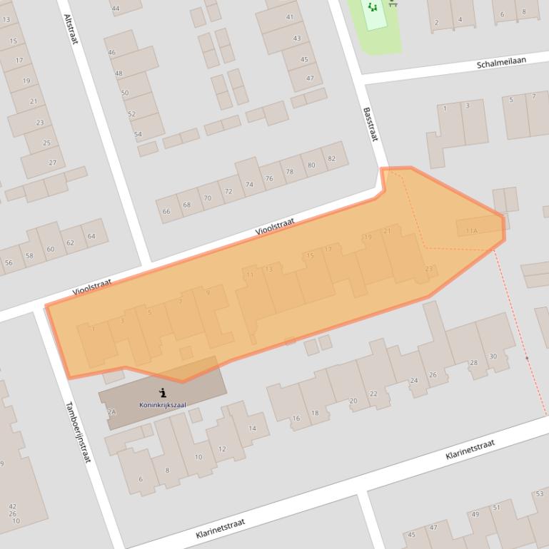 Kaart van postcodegebied 5402AT.