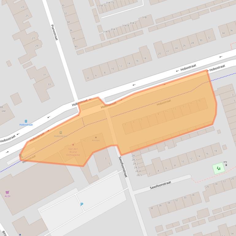 Kaart van postcodegebied 5402CB.