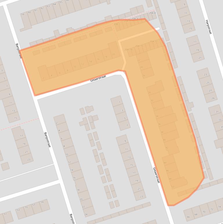 Kaart van postcodegebied 5402DC.