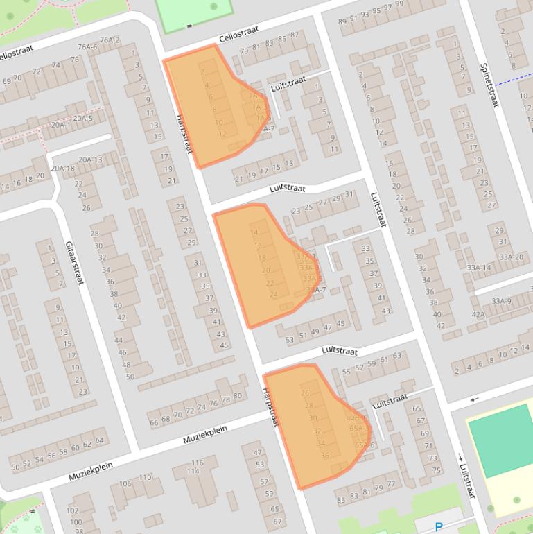 Kaart van postcodegebied 5402DG.