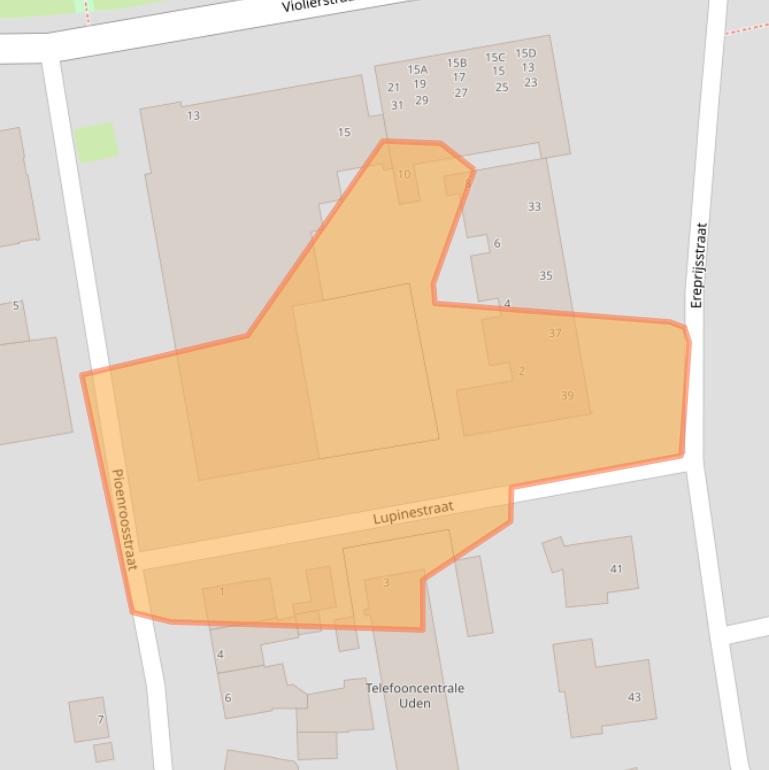 Kaart van postcodegebied 5402GB.