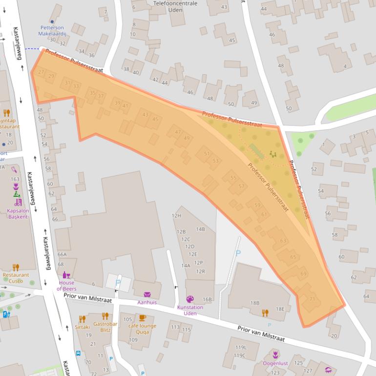 Kaart van postcodegebied 5402GD.