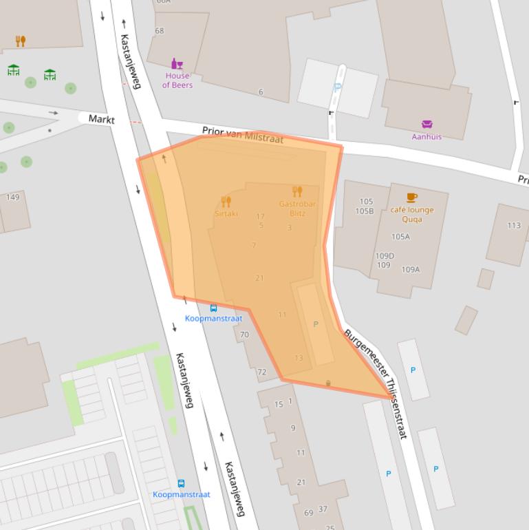 Kaart van postcodegebied 5402GG.