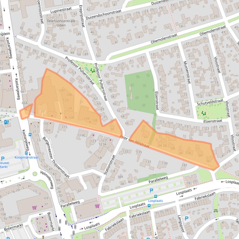 Kaart van postcodegebied 5402GH.