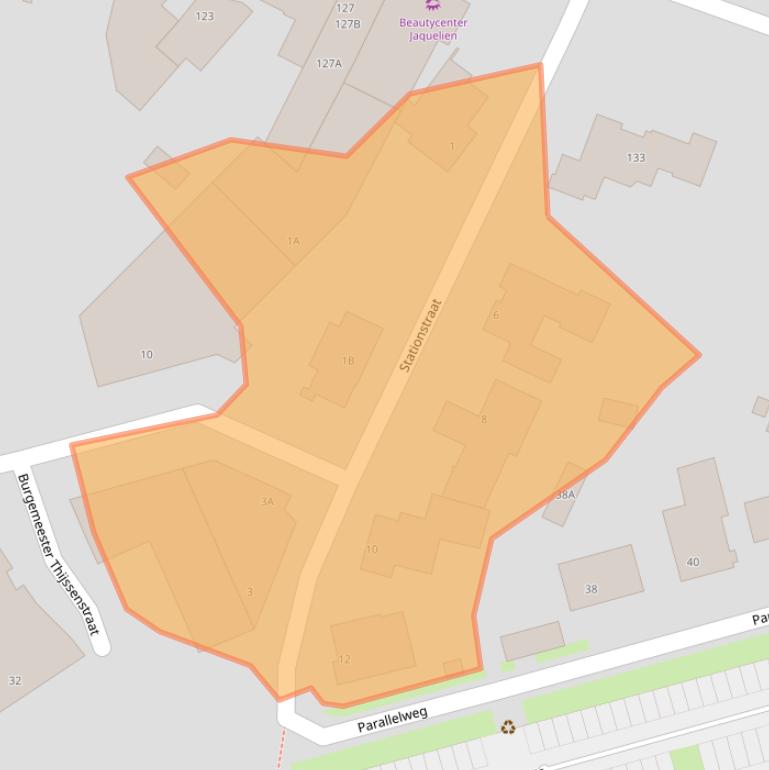 Kaart van postcodegebied 5402GJ.