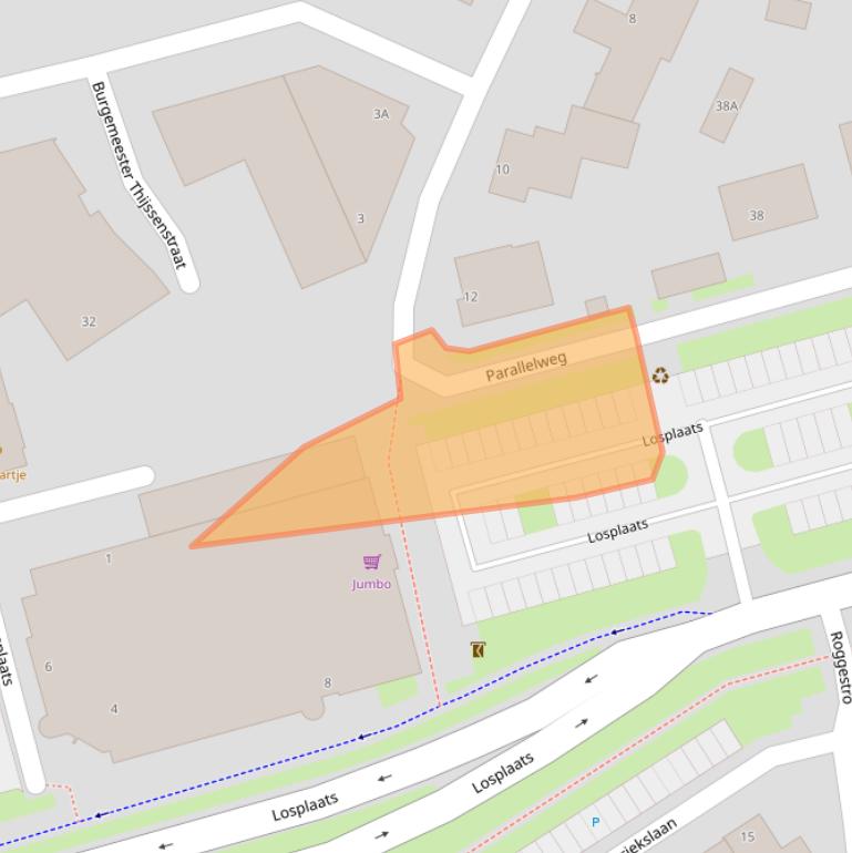 Kaart van postcodegebied 5402GK.