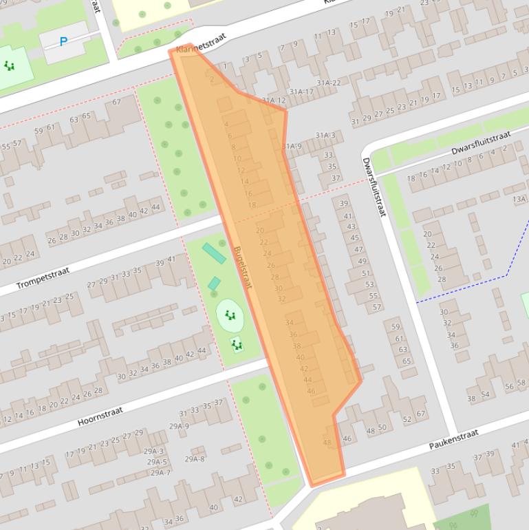 Kaart van postcodegebied 5402HR.
