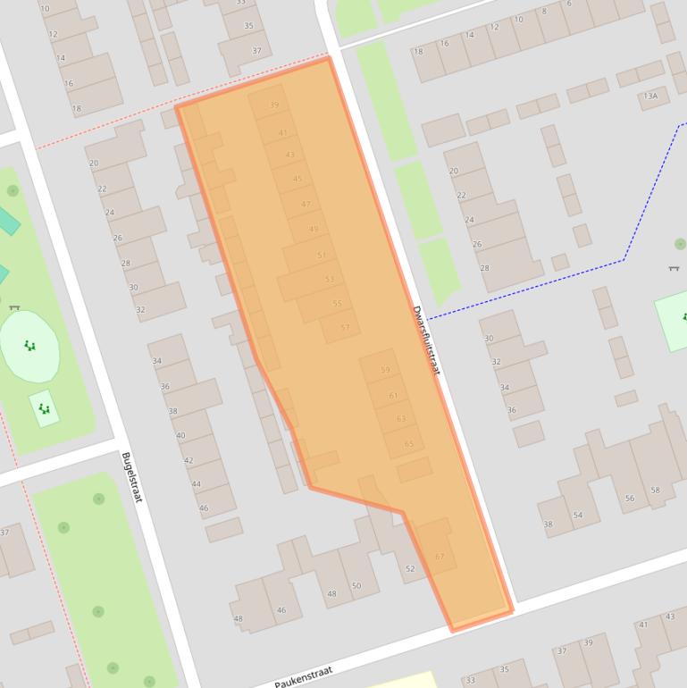 Kaart van postcodegebied 5402HT.