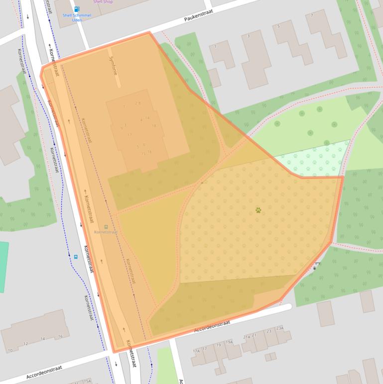 Kaart van postcodegebied 5402HZ.