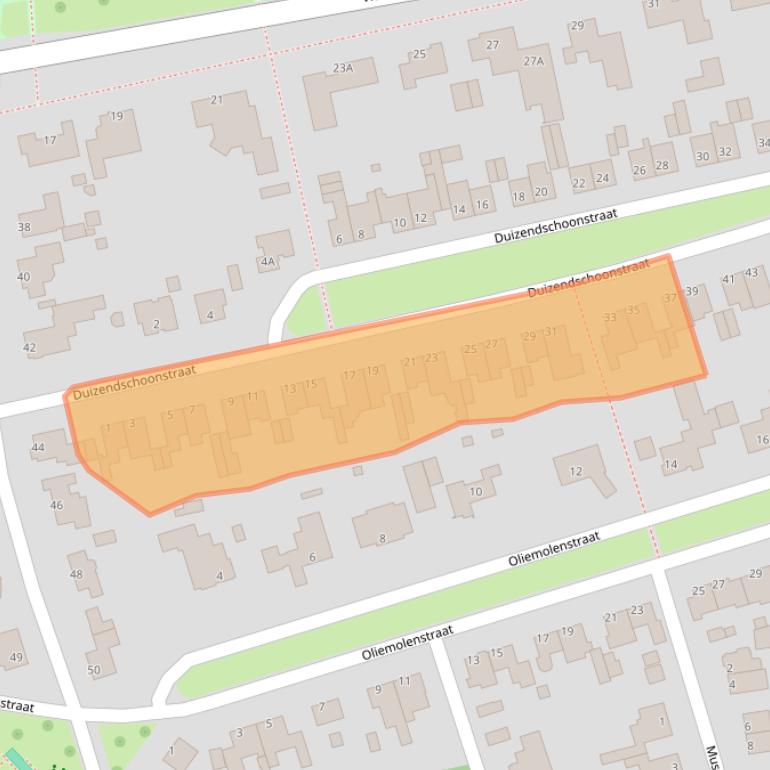 Kaart van postcodegebied 5402LC.