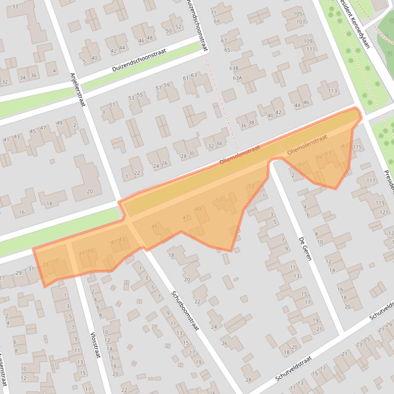 Kaart van postcodegebied 5402LH.