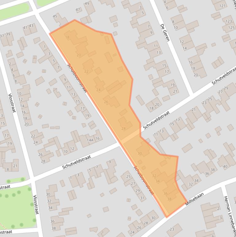 Kaart van postcodegebied 5402LL.