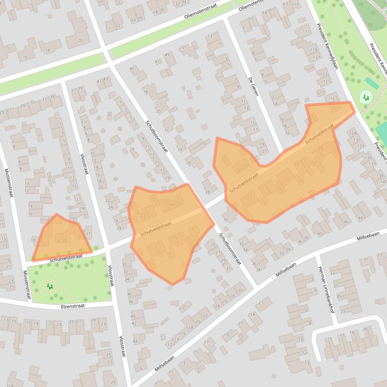 Kaart van postcodegebied 5402LS.