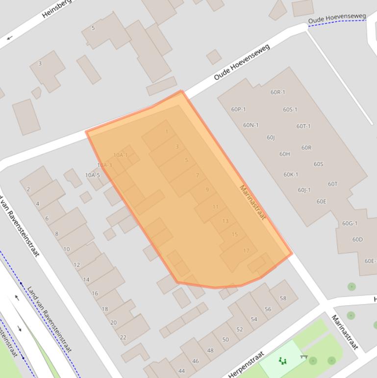 Kaart van postcodegebied 5402VA.