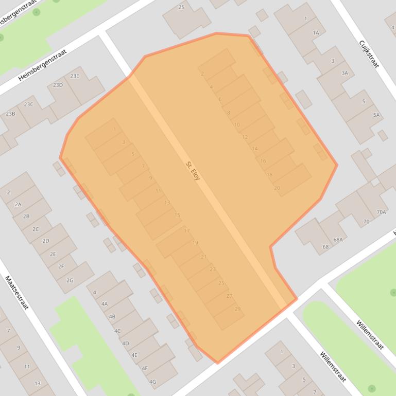 Kaart van postcodegebied 5402VT.