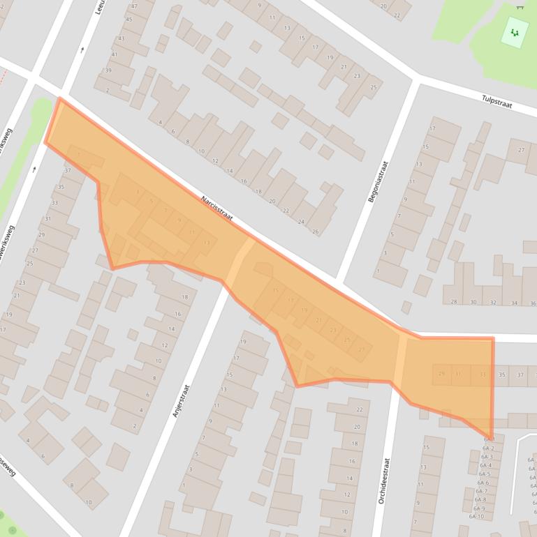 Kaart van postcodegebied 5402XK.