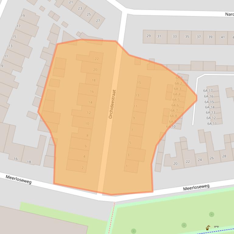 Kaart van postcodegebied 5402XN.