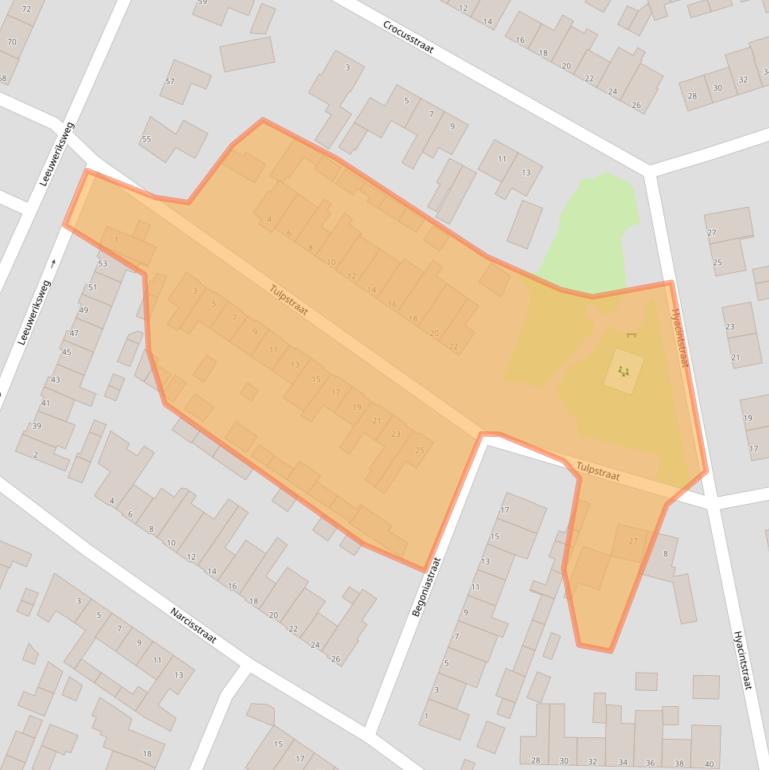 Kaart van postcodegebied 5402ZD.