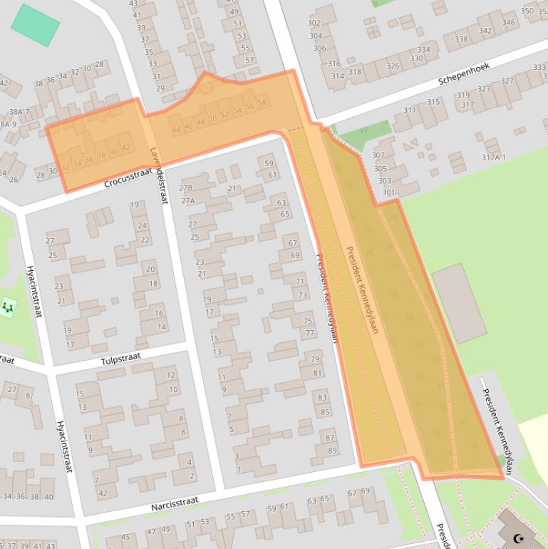 Kaart van postcodegebied 5402ZK.