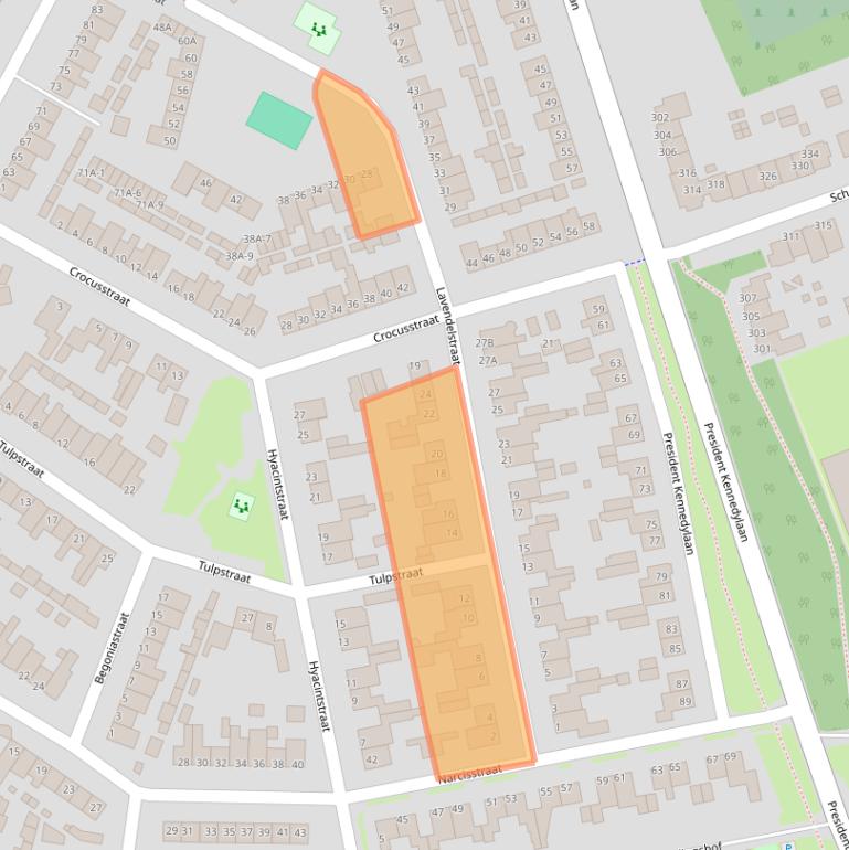 Kaart van postcodegebied 5402ZN.