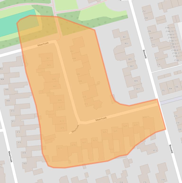 Kaart van postcodegebied 5403AC.