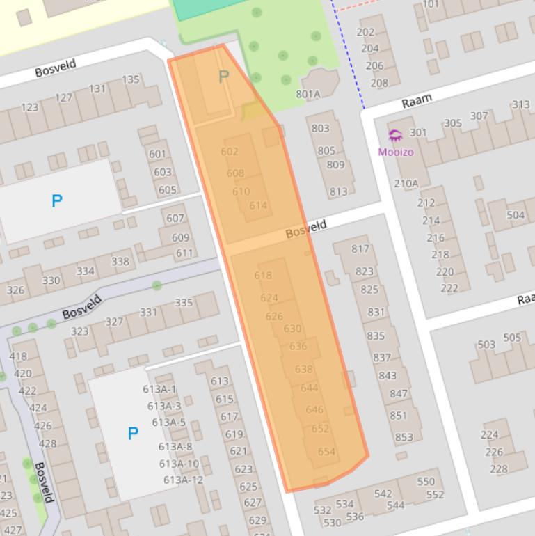 Kaart van postcodegebied 5403AS.