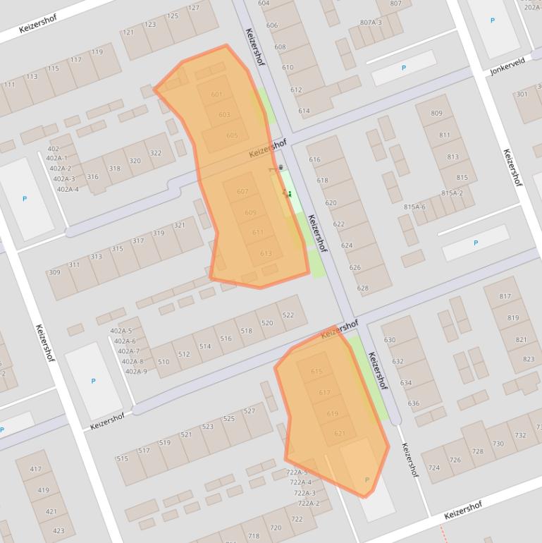 Kaart van postcodegebied 5403BG.
