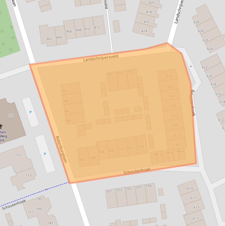 Kaart van postcodegebied 5403ED.