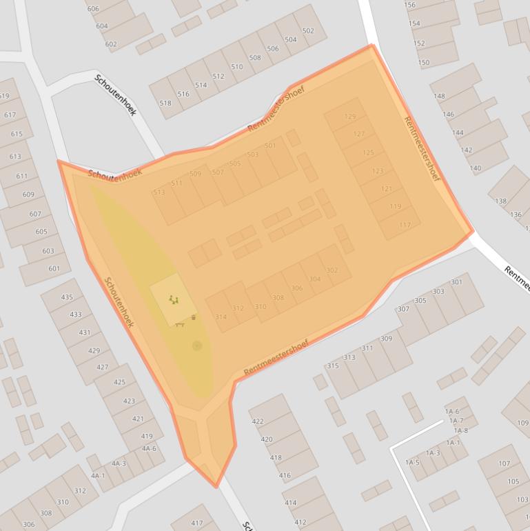 Kaart van postcodegebied 5403EJ.