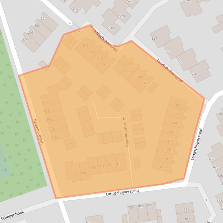 Kaart van postcodegebied 5403EN.