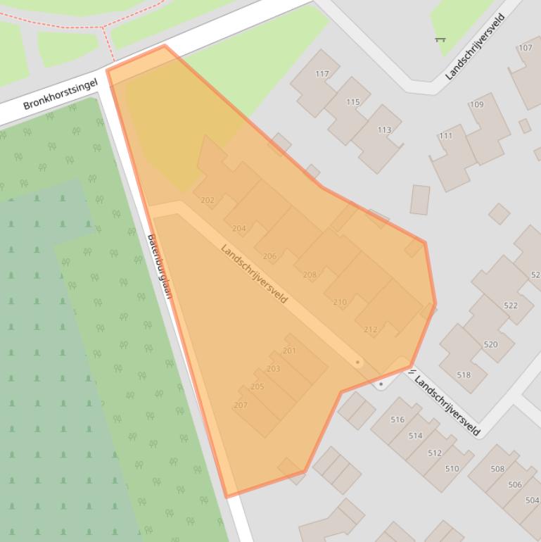 Kaart van postcodegebied 5403EP.