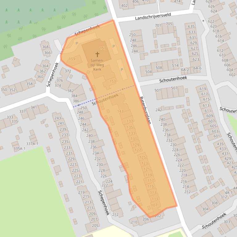 Kaart van postcodegebied 5403GA.