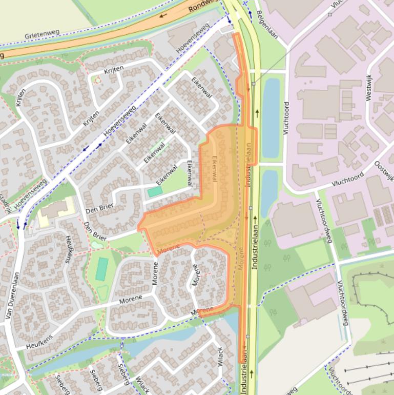 Kaart van postcodegebied 5403KD.