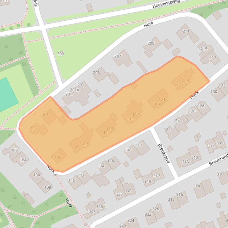 Kaart van postcodegebied 5403LA.