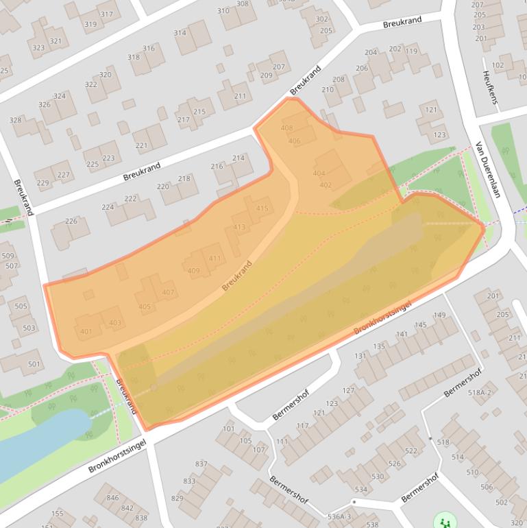 Kaart van postcodegebied 5403LJ.