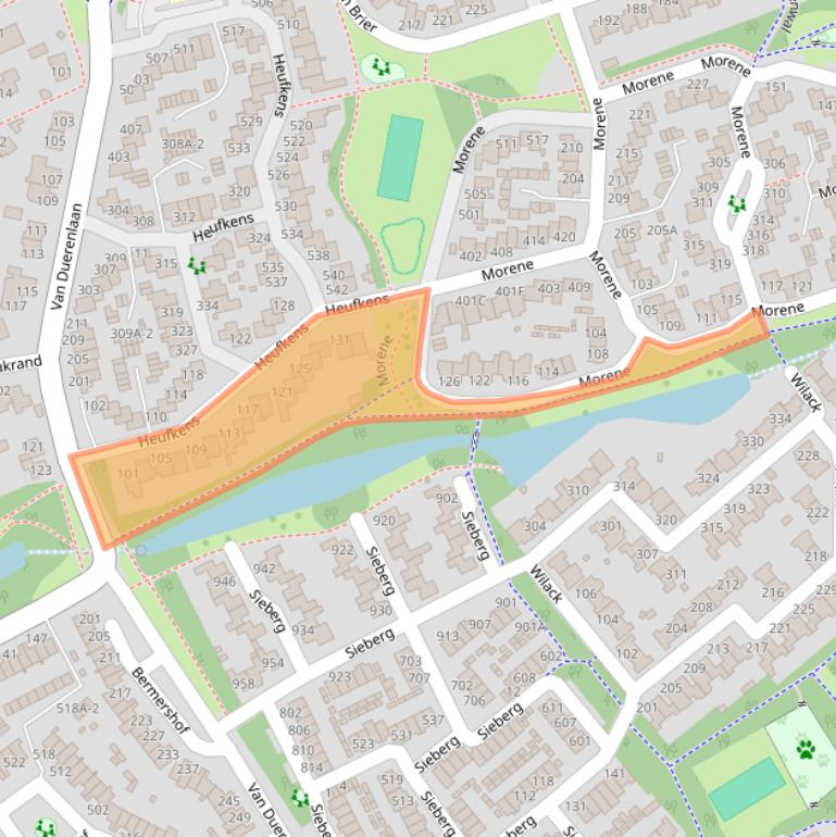 Kaart van postcodegebied 5403LM.
